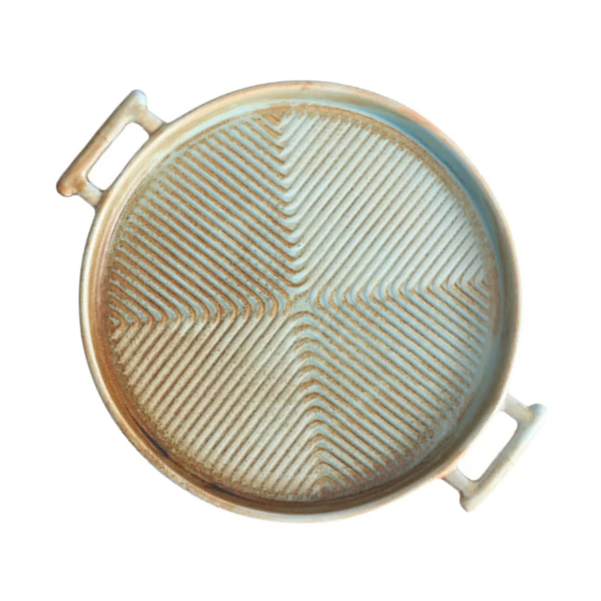 Форма для запекания керамическая прямоугольная с ручками ретро жаростойкая, фото №1