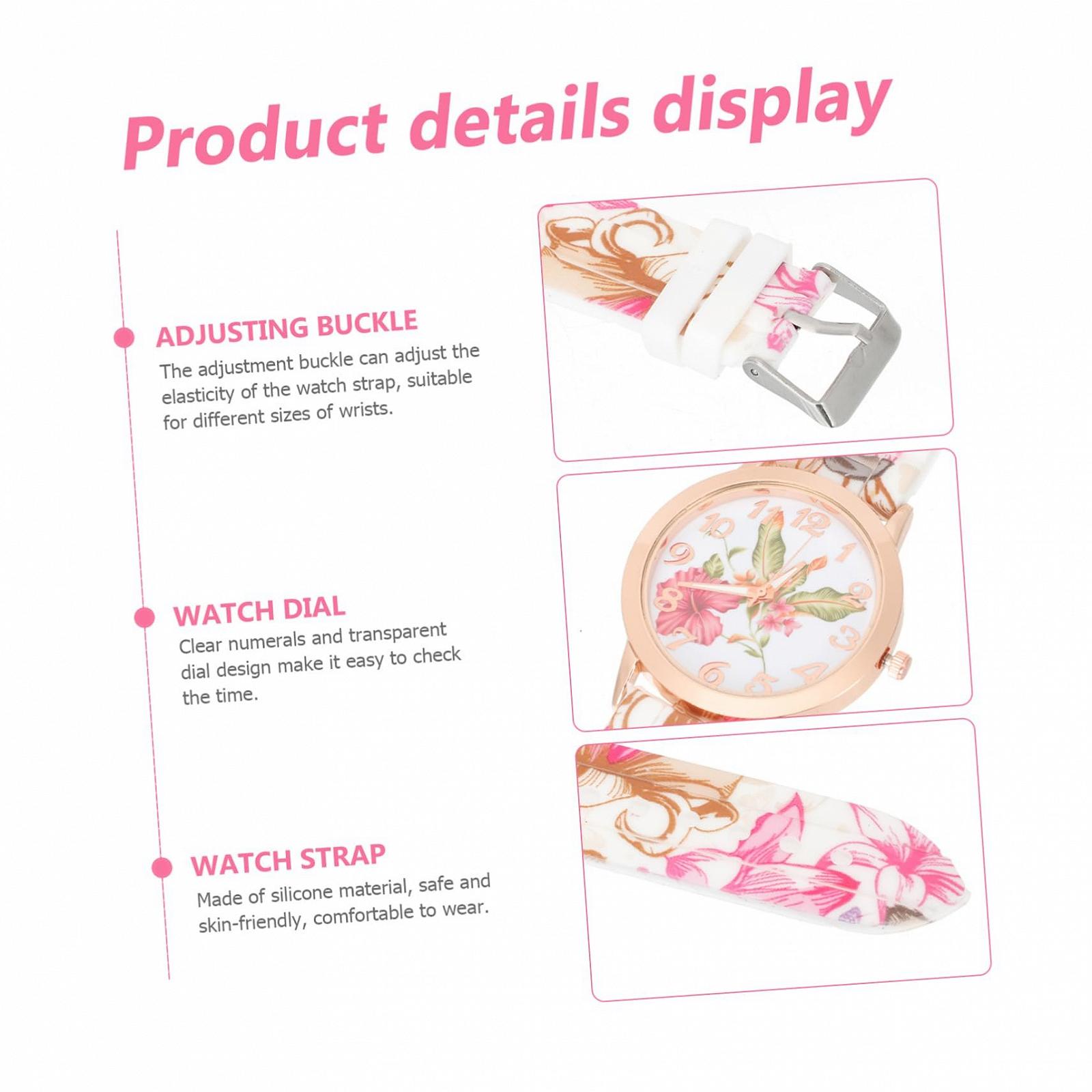 Часы Женские Healvian Quartz Силиконовые Розовый, фото №9 Часы Женские Healvian Quartz Силиконовые Розовый, фото №9