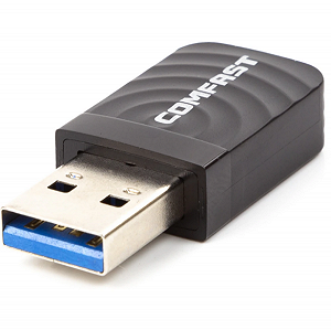 Дводіапазонний WiFi AC адаптер Comfast CF-812AC USB3.0 Gigabit 1300Mbps 2.4/5.8Ghz - Фото 1