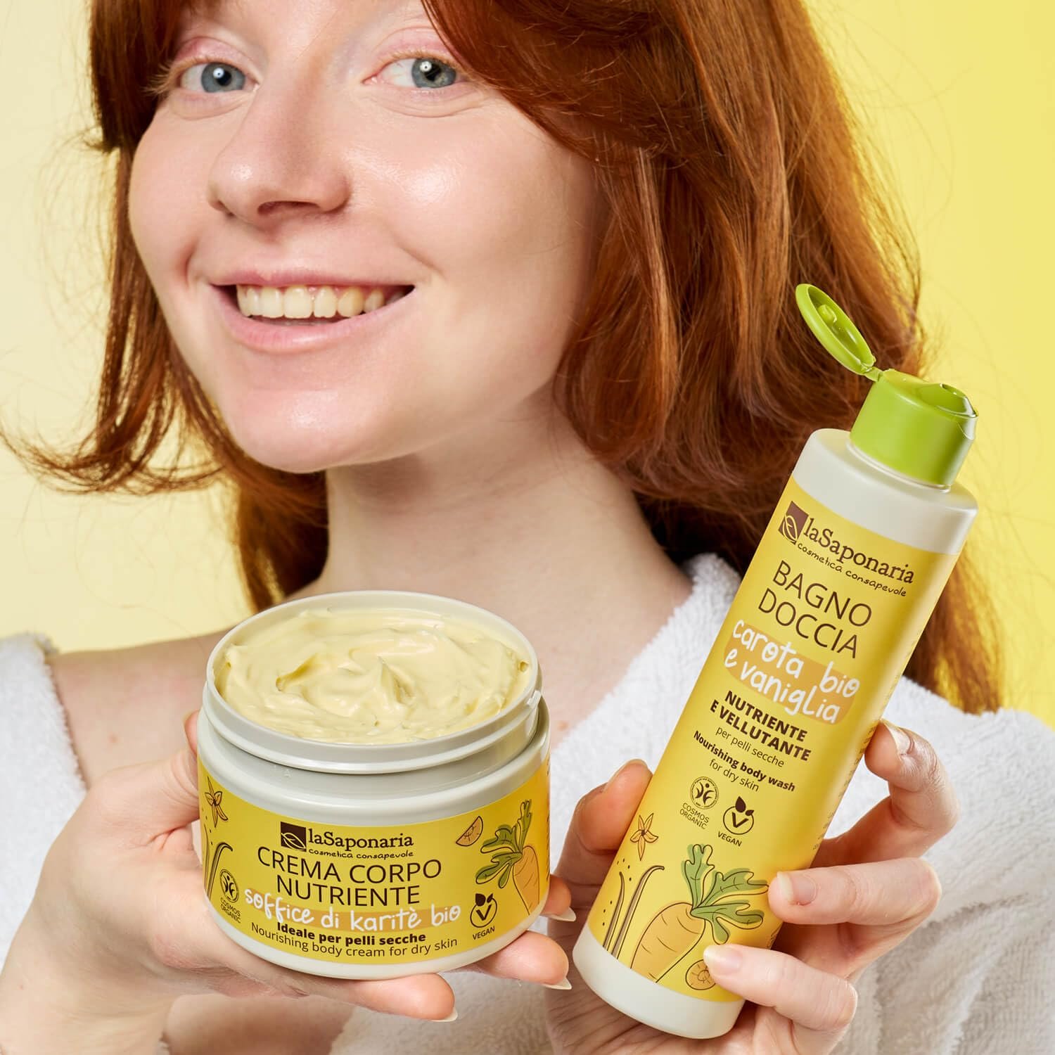 Засіб для очищення шкіри La Saponaria Dolce Schiuma з екстрактами ванілі, какао та каріте, фото №8