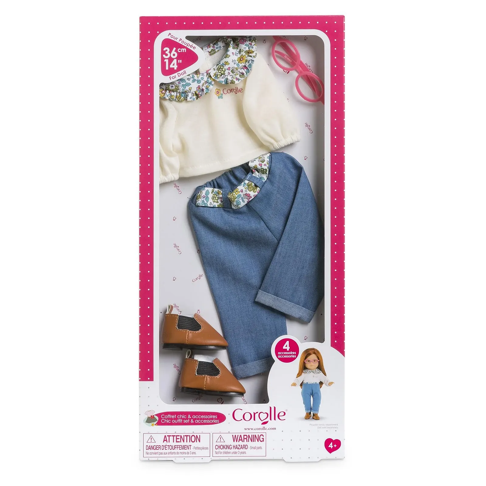 Комлект одягу Corolle Chic для всіх Ma Dressing 36 см 4 частини, фото №4 Комлект одягу Corolle Chic для всіх Ma Dressing 36 см 4 частини, фото №4