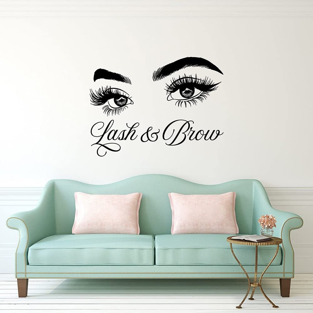 Наклейка на стену Lash & Brow Eyelash Extension Logo 98 x 73 см, фото №1 Наклейка на стену Lash & Brow Eyelash Extension Logo 98 x 73 см, фото №1