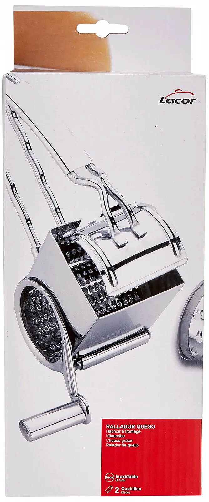 Терка Lacor из нержавеющей стали (2 лезвия), фото №2