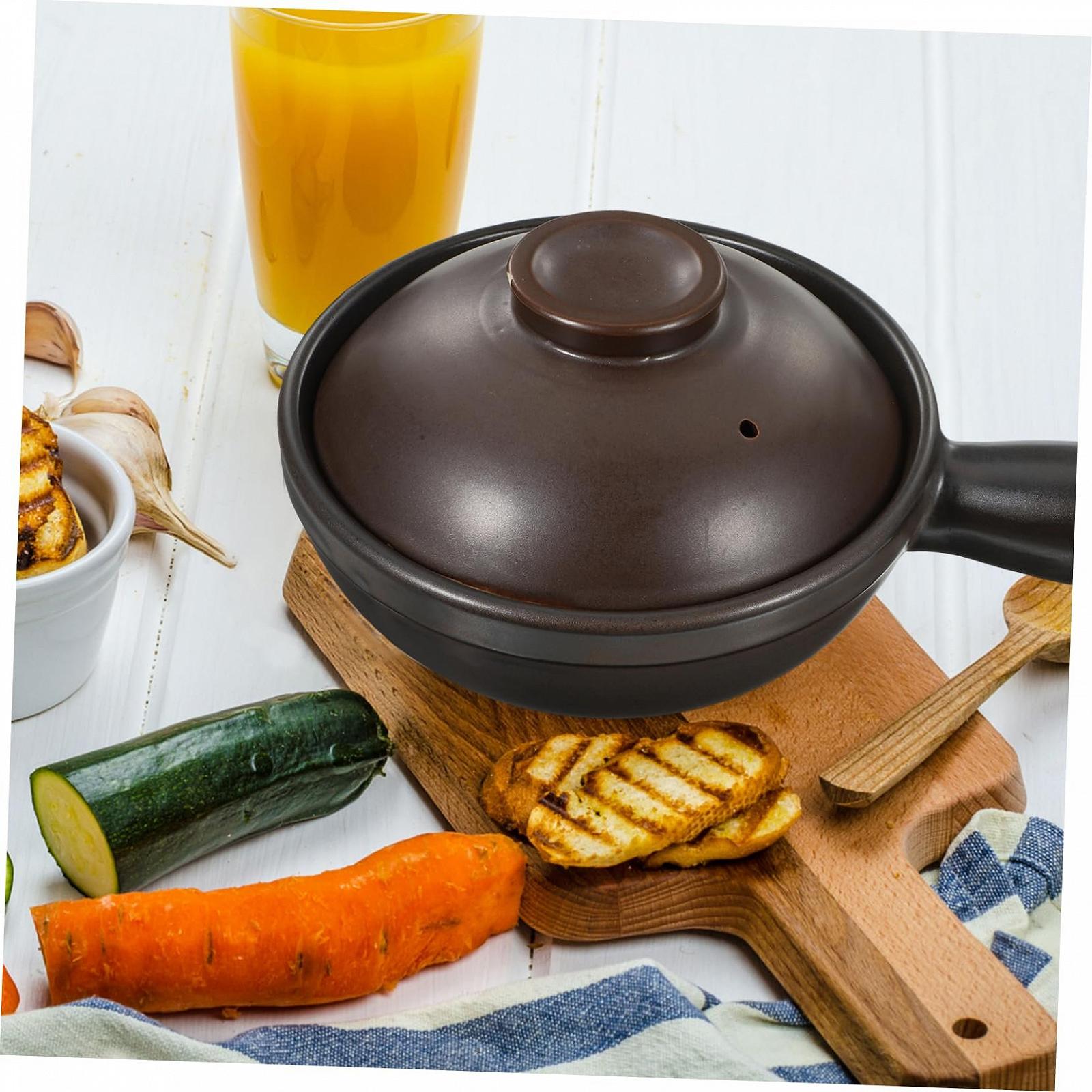 Ківш Zerodeko керамічний з кришкою та однією ручкою Термостійкий, фото №7