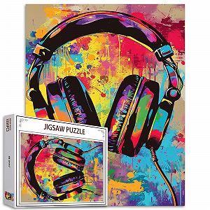Пазл Tucocoo Headphone Art Retro Graffiti Gamer 1000 элементов 70 x 50 см - Фото 1