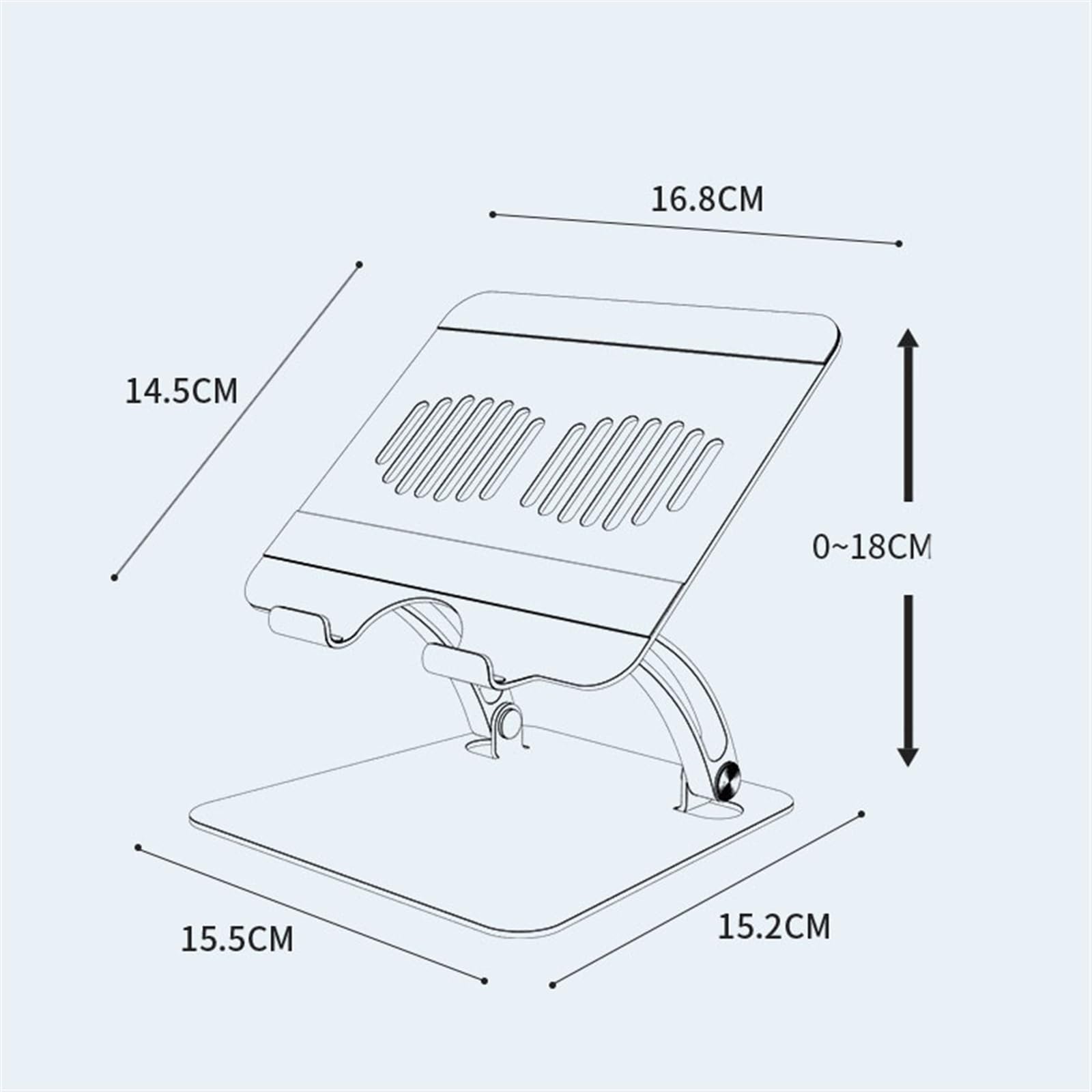 Подставка для ноутбука для стола Портативная для всех ноутбуков 15,6 дюймов, фото №2