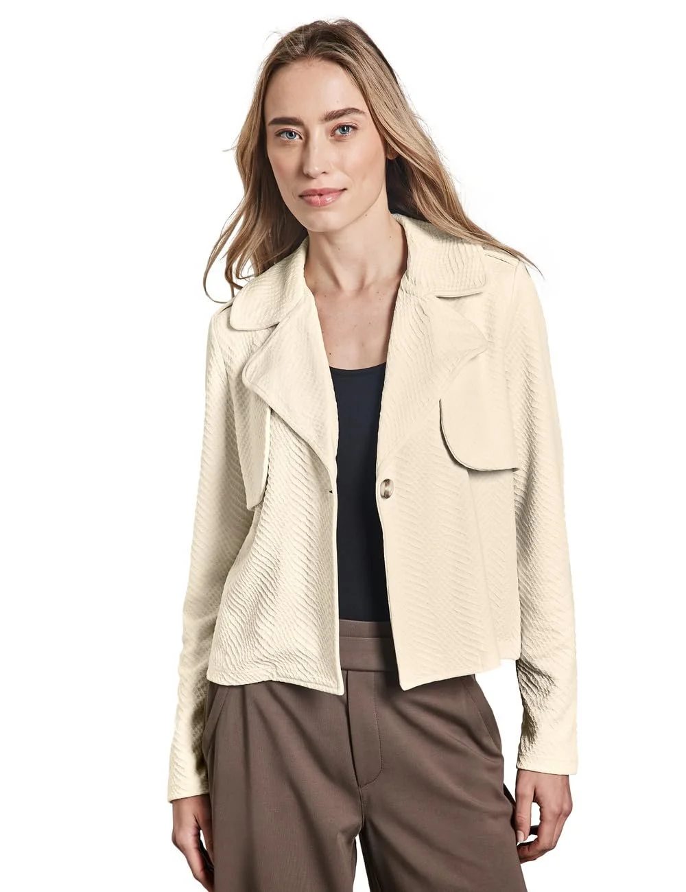 Короткий тренч Street One Текстурированный, фото №1 Короткий тренч Street One Текстурированный, фото №1