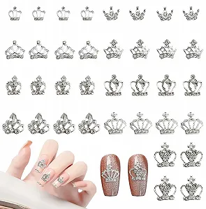Прикраса для нігтів Корона, 36 шт, стрази - Фото 1