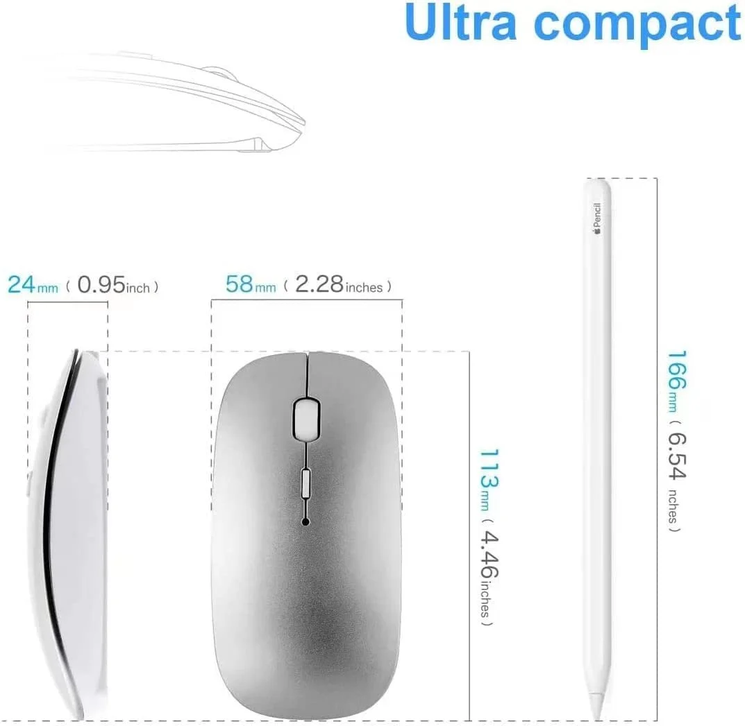 Мышь Bluetooth Беспроводная Перезаряжаемая 3 DPI, фото №4 Мышь Bluetooth Беспроводная Перезаряжаемая 3 DPI, фото №4