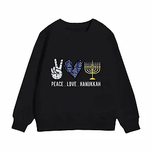 Рождественский джемпер для девочек, с буквенным принтом, в полоску, рождественские свитшоты, подростковые топы с длинными рукавами - Фото 1