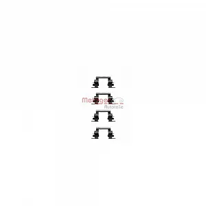 Комплект аксесуарів, гальмівні колодки METZGER 109-1236 передня вісь - Фото 1