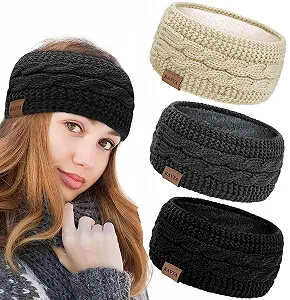 Вязаная повязка Kavya для согревания Ушей Женская Зимняя - Фото 1