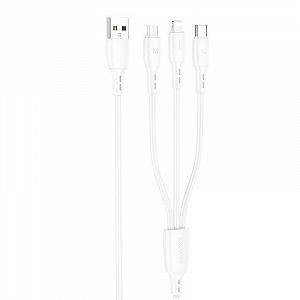 Дата кабель Borofone BX71 USB to 3in1 1m - Фото 1