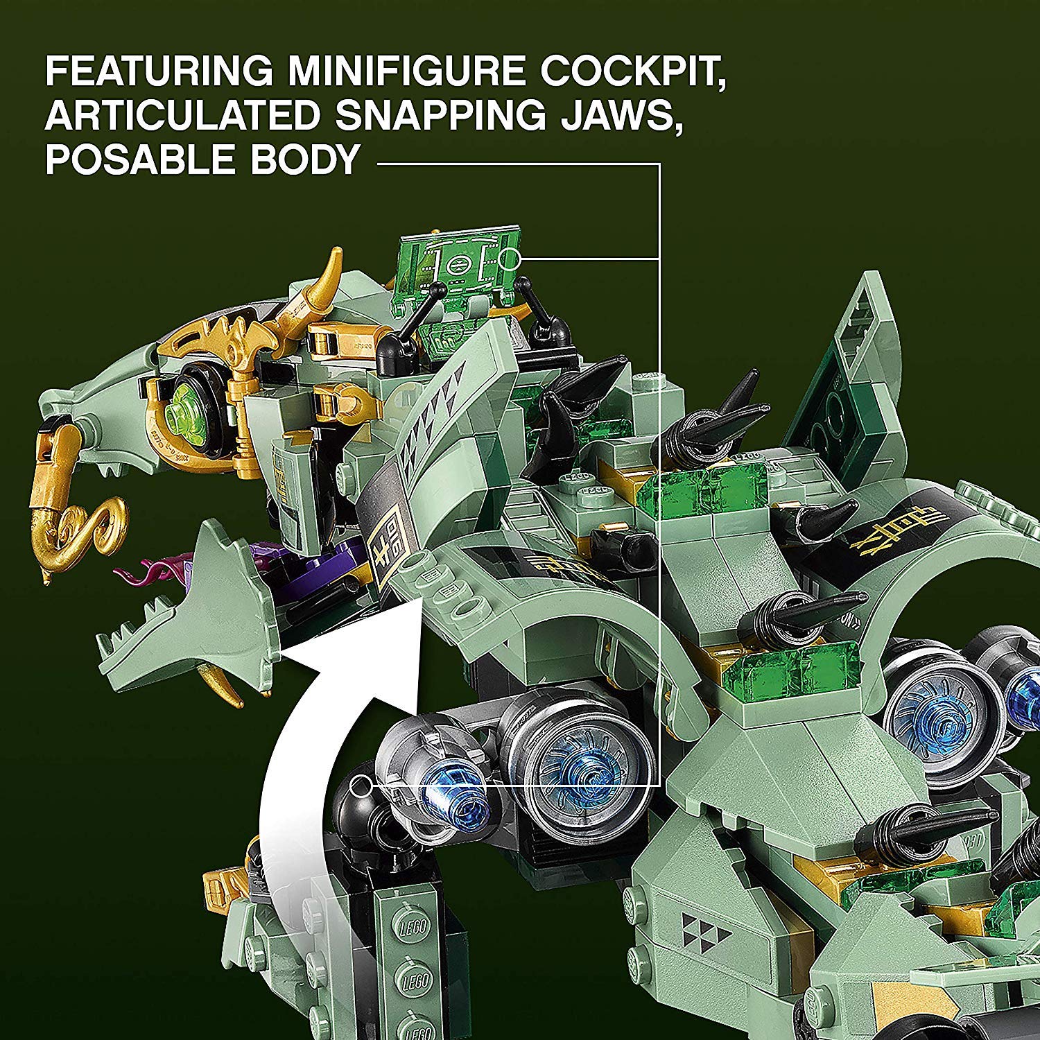 Конструктор LEGO Ninjago 70612 Мех Дракон Зеленого Ниндзя, фото №5
