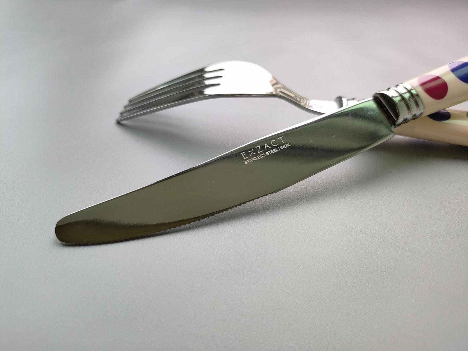 Набір столових приборів EXZACT 20 предметів Polka Dot з дзеркальною поліровкою з нержавіючої сталі, фото №5