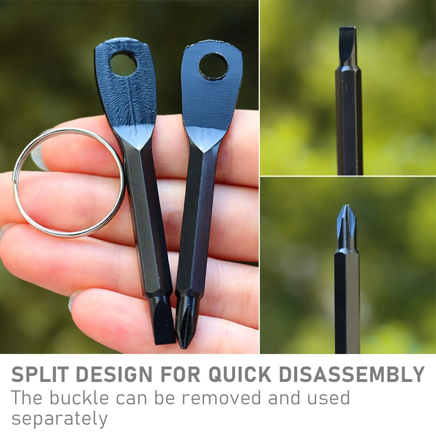 Комплект Міні Викрутки 8 шт. Портативні з Брелоком Багатофункціональні, фото №4