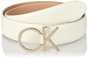 Ремінь Calvin Klein RE-Lock CK Logo 30 mm K60K610157, білий (Ecru), 65 - Фото 1