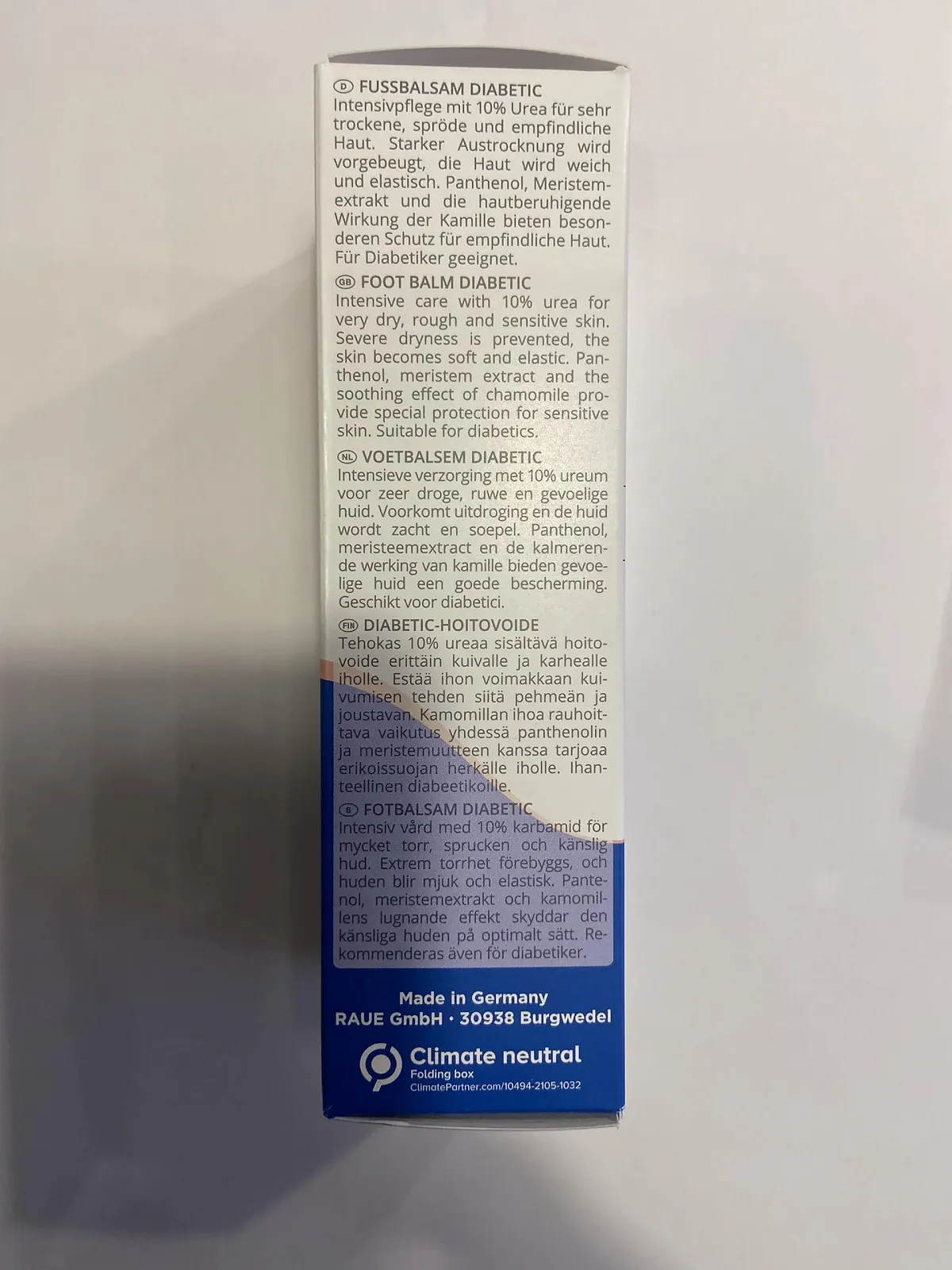 Бальзам для ног Camillen 60 Fussbalsam Diabetik для диабетиков 100 мл, фото №3