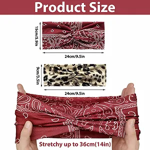 Набір пов'язок на голову жіночих Богемних широких synthetic.ua - Фото 1