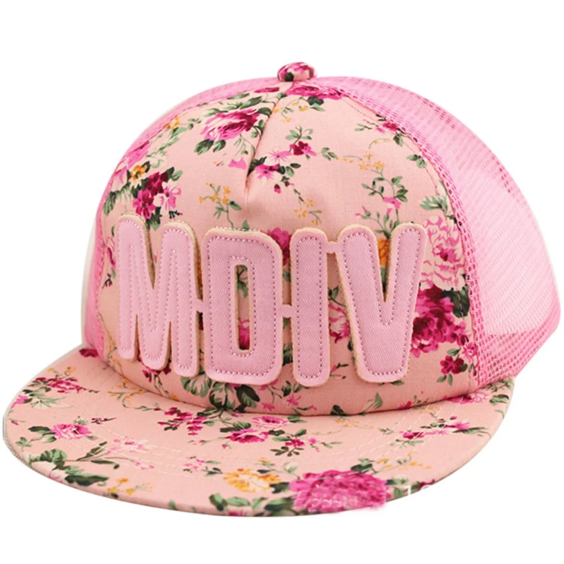 Бейсболка-тракер Belsen для дівчаток сітчаста квіткова, фото №1