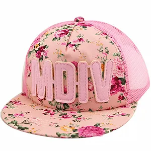 Бейсболка-тракер Belsen для девочек сетчатая цветочная - Фото 1