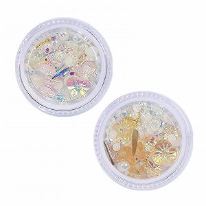 Квітка Метелик Crystal Металеві заклепки Бісер Стрази - Фото 1