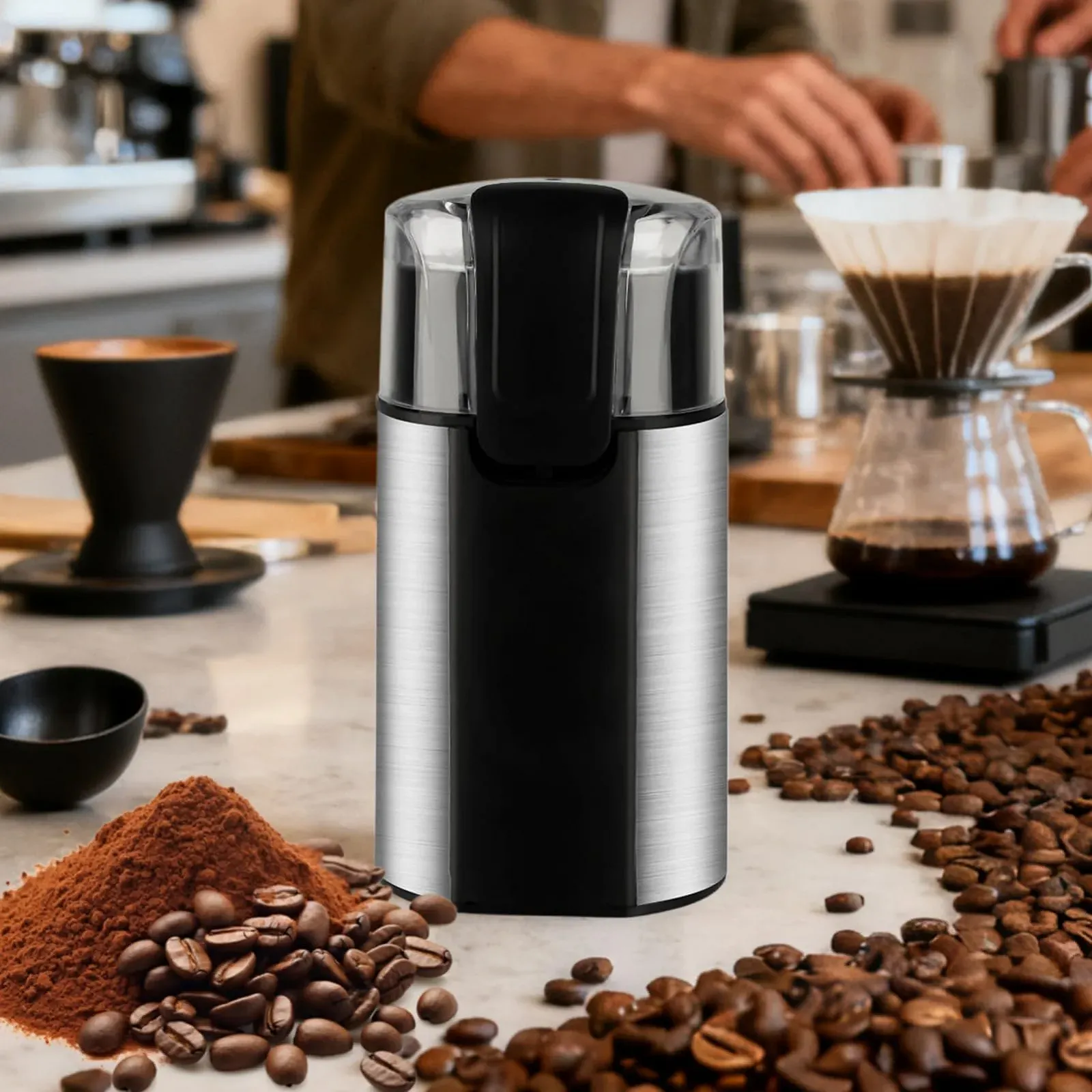 Кофемолка электрическая Kitchen Aid Automatic Dry Spice Mill Бобы мунг, специи, красная фасоль, кунжут, перец, фото №7