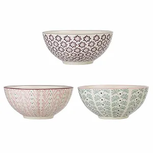 Набор лоханок Bloomingville Maya, 3 шт, керамика, диаметр 16.5 см, высота 7.5 см - Фото 1