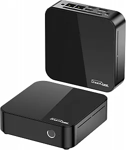 Міні ПК DreamQuest Pro Plus / Intel Processor N150 / RAM 32GB / SSD 1TB / 2 x HDMI / 2 x LAN / Wi-Fi 5 / Bluetooth 5.0 / Windows 11 / Black - Фото 1