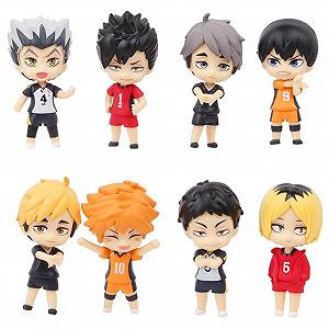 Фигурка Gooyeh Haikyuu Shoyo Hinata/Tobio Kageyama/Kotaro Bokuto/Kuroo Tetsurou/Kozume Kenma/Miya Osamu/Miya Atsumu Красивая модель 7.5 см Упаковка из 8 шт. - Фото 1