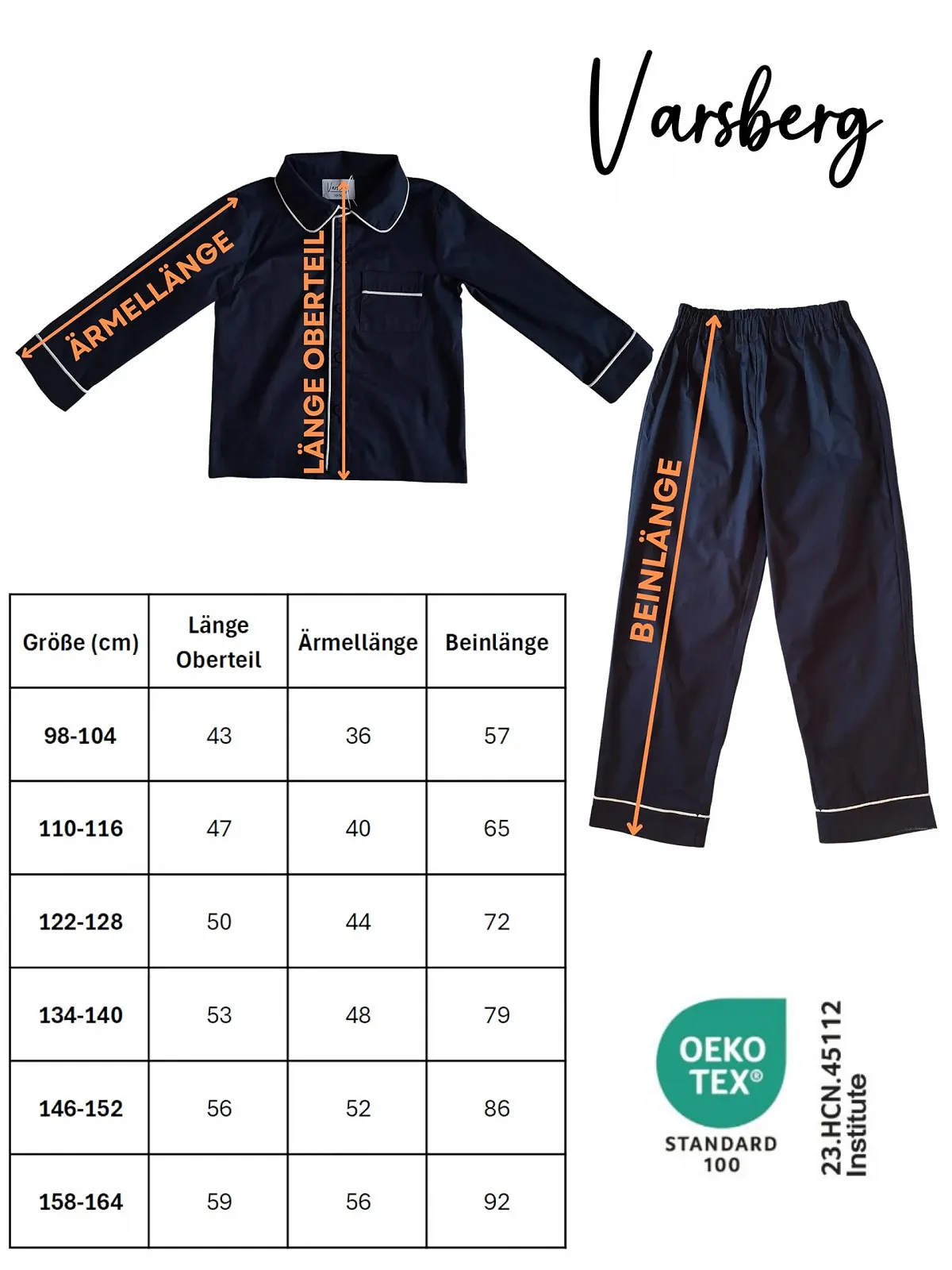 Унісекс Дитяча піжама Varsberg Довга з ґудзиками Oeko-Tex, фото №7