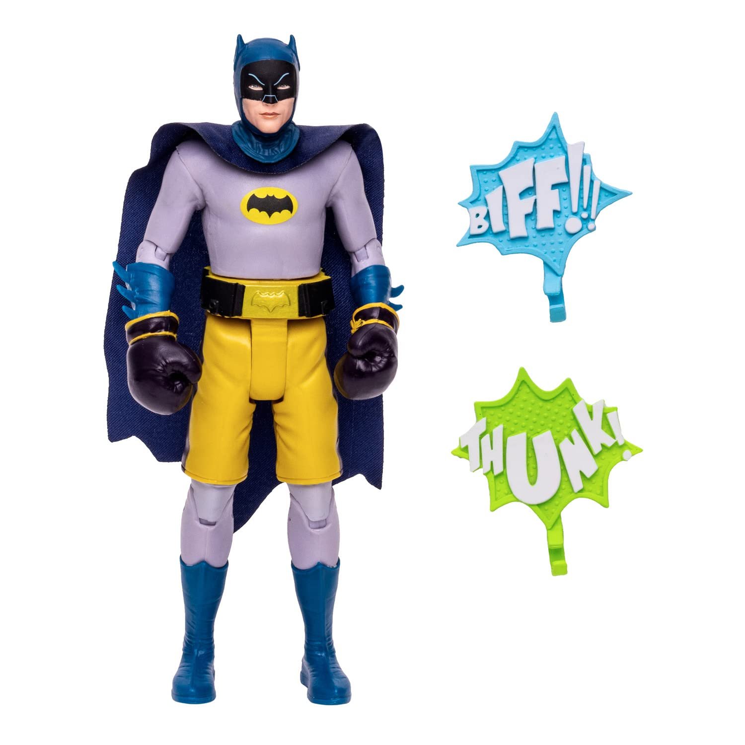 Фігурка Ретро McFarlane Batman 66 Batman в Боксерських Рукавичках 15 см, Різнокольоровий, фото №6