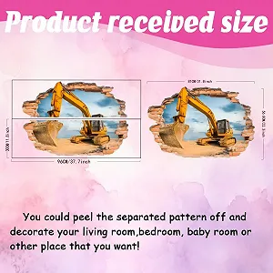 Наклейка на стіну SUPERDANT 3D Digger Brick Wall 96 x 60 см synthetic.ua - Фото 1