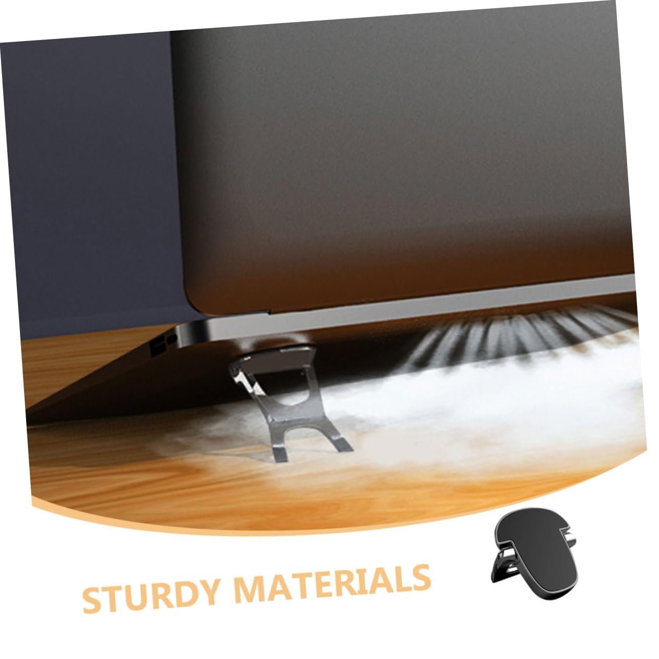 Подставка для ноутбука NUOBESTY Mini, 1 пара, эргономичная, нескользящая для стола, дома, стабильная, прочная, улучшает осанку, фото №4