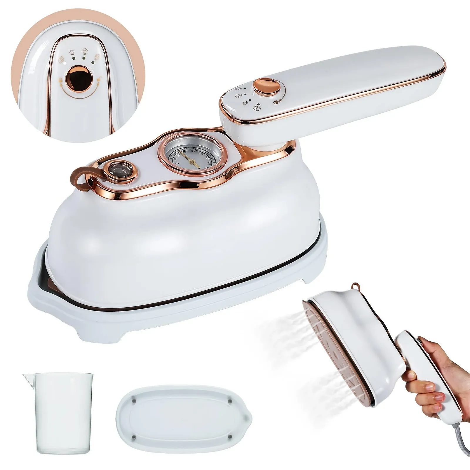 Утюг дорожный паровой VAYALT Travel Steam Iron 1200 W с резервуаром 200 ml, фото №1