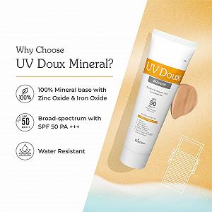 Минеральное солнцезащитное средство Brinton UV Doux Mineral Sunscreen SPF 50 PA+++ Tinted 50 г / 1.76 унции synthetic.ua - Фото 1