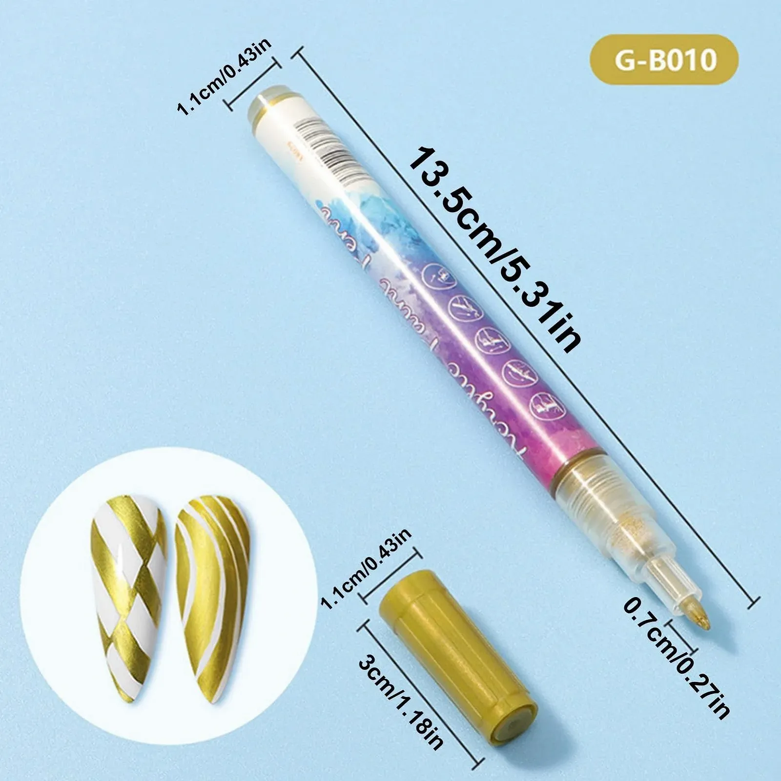 Набір лайнерів для нігтів Ghost Decor Gel Nail Polish Pens 12 штук Швидкосохнучі, фото №7 Набір лайнерів для нігтів Ghost Decor Gel Nail Polish Pens 12 штук Швидкосохнучі, фото №7