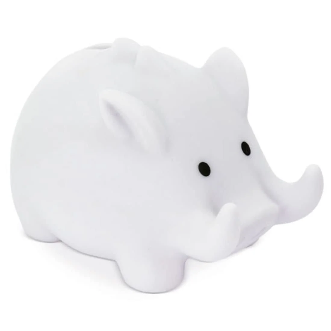 Копилка свинья из ПВХ мягкая маленькая с пробкой Белая, фото №1