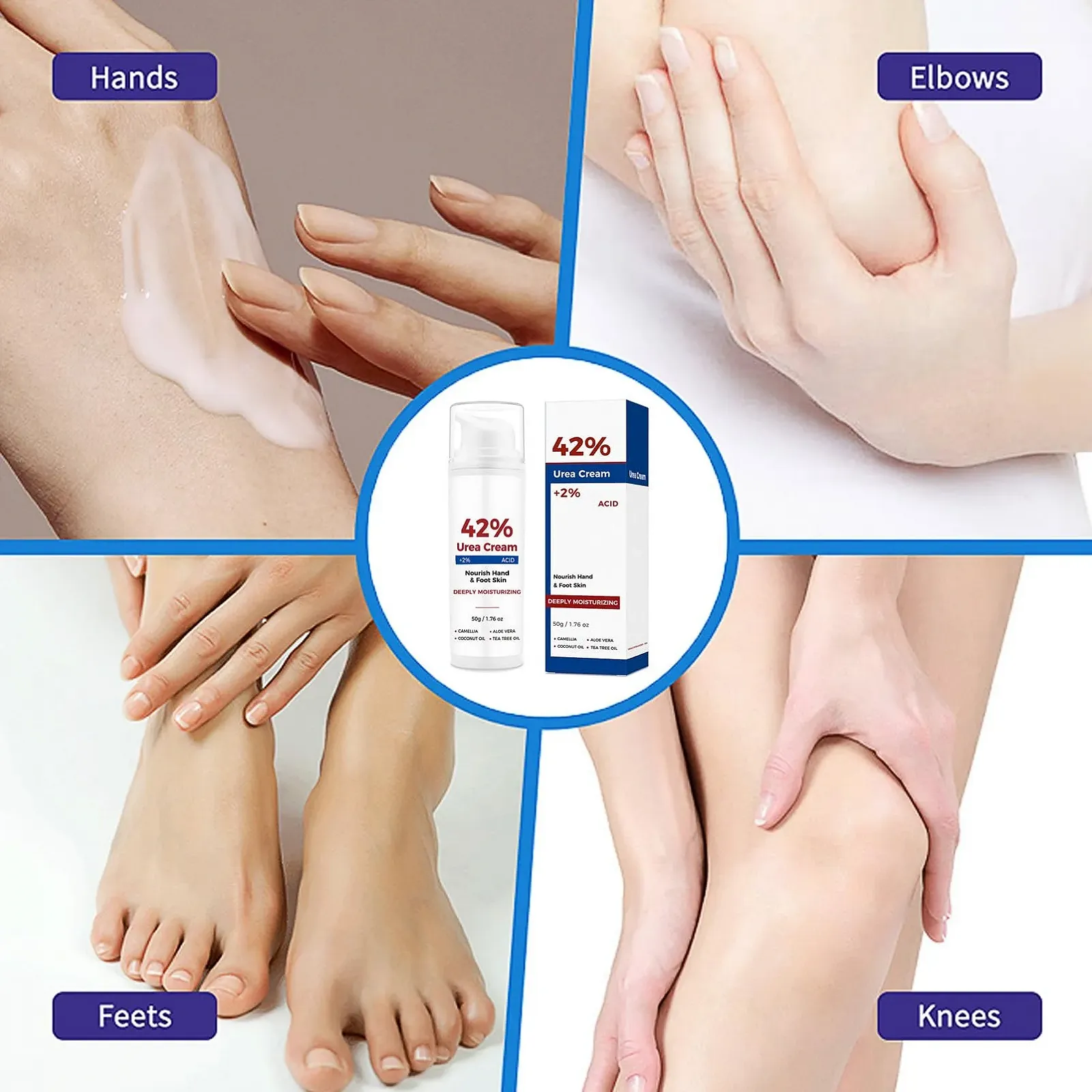 Крем для ног Callus Remover 42% Urea для потрескавшихся пяток и сухой кожи 50 г, фото №4