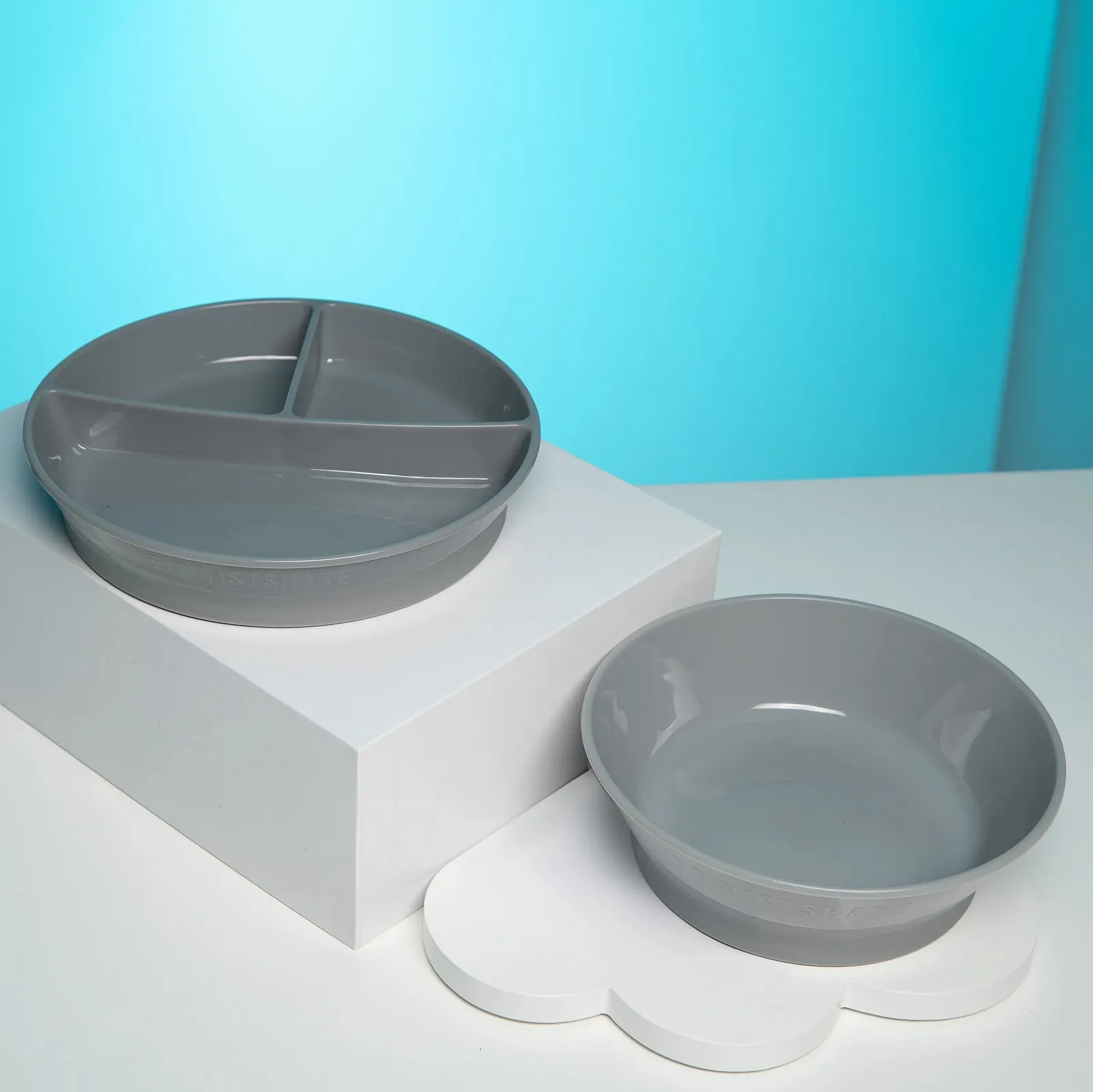 Розділена дитяча тарілка Twistshake, без BPA, Сірий, фото №3 Розділена дитяча тарілка Twistshake, без BPA, Сірий, фото №3