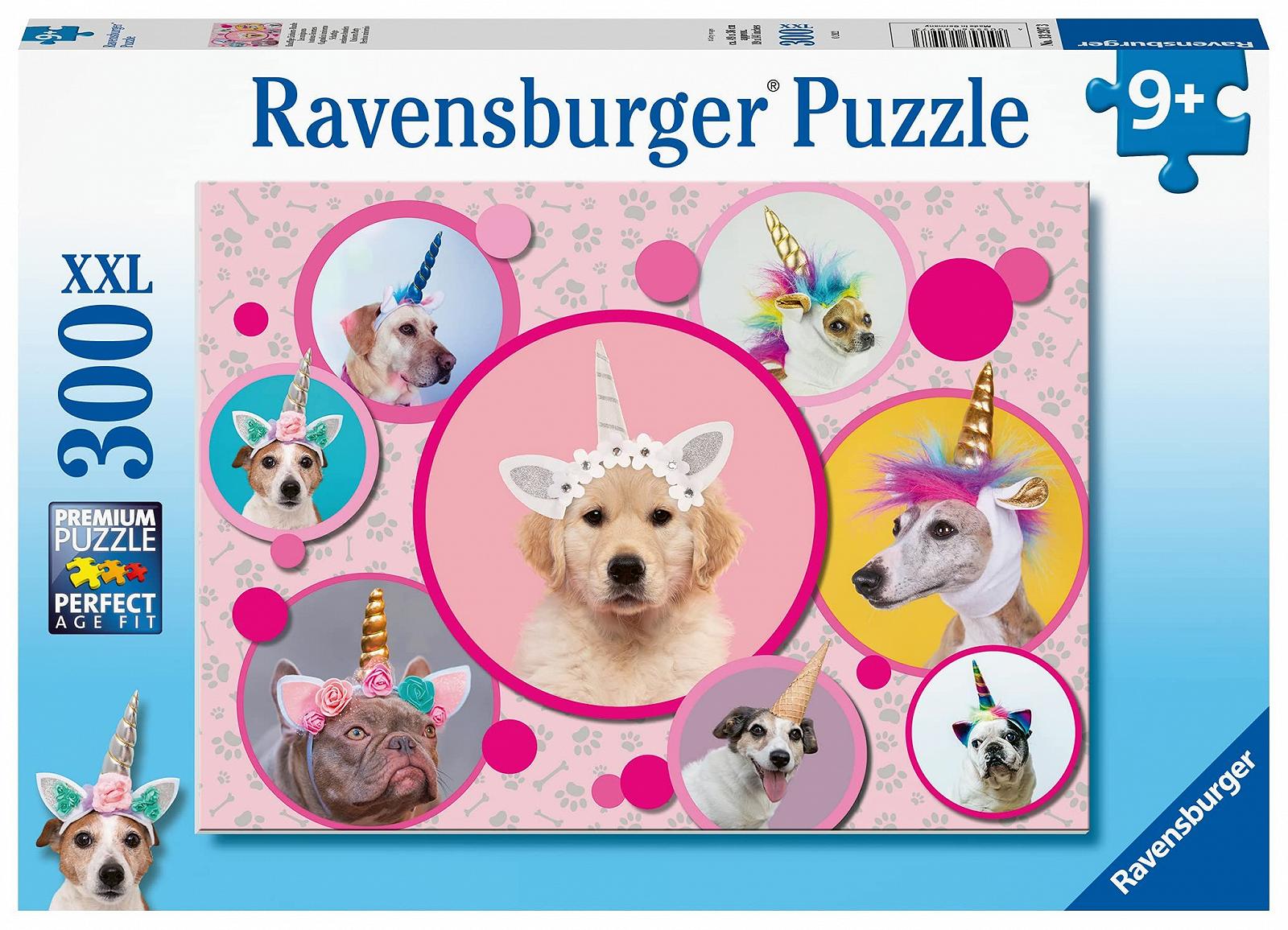 Пазл Ravensburger Children's Puzzle 13297 Cuddly Unicorn Dogs 300 элементов XXL, фото №1