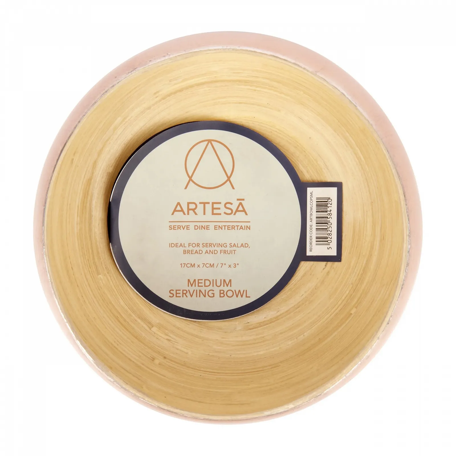 Миска Master Class Artesa Прессованный бамбук 17 см Маленькая Медный лакированный, Золотой, фото №7