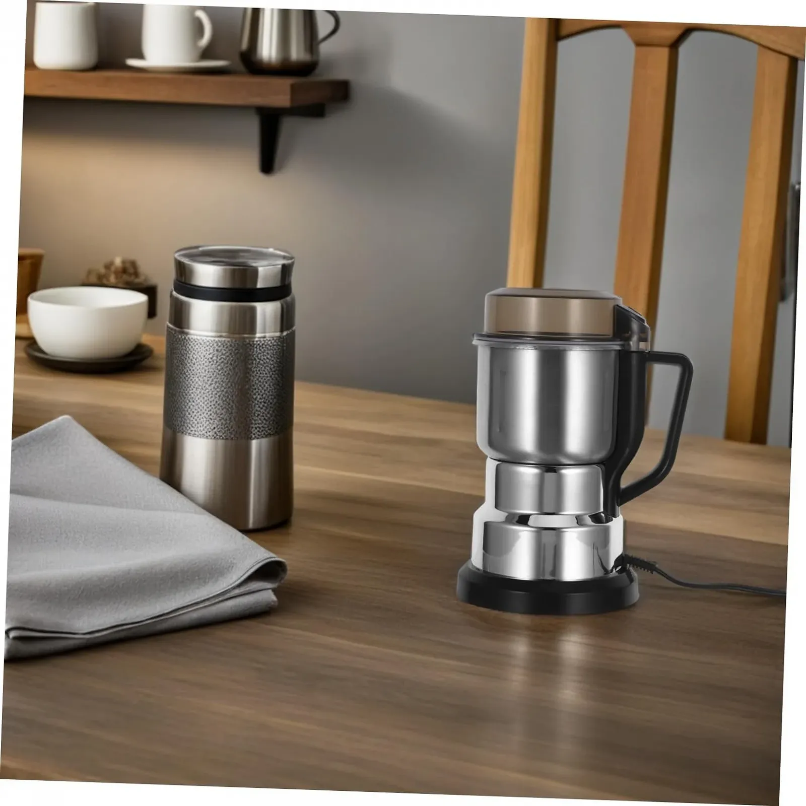 Электрическая кофемолка Cabilock Кухонная мельница для зерна 600 г, фото №9