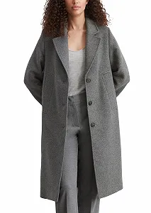 Пальто Marc O'Polo женское до колена с лацканами - Фото 1