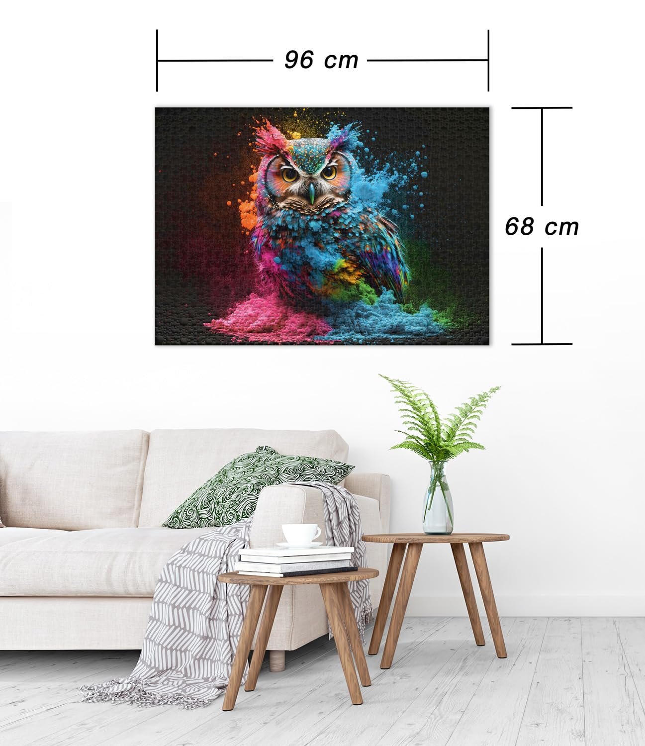 Пазл Ulmer Puzzleschmiede Colours & Fantasy Colourful Night Bird 2000 деталей, фото №3