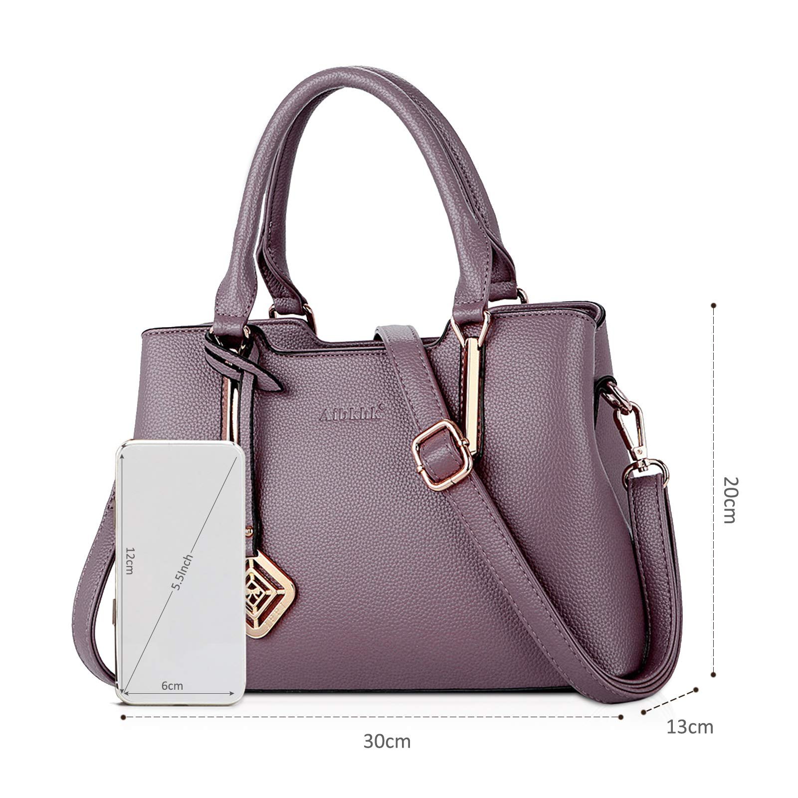 Сумка с ручками NICOLE & DORIS Shopper, фиолетовый, фото №6