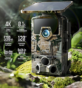 Фотопастка з сонячною панеллю Ceyomur CY95 / 40MP / 4K / Wi-Fi / Зелена synthetic.ua - Фото 1