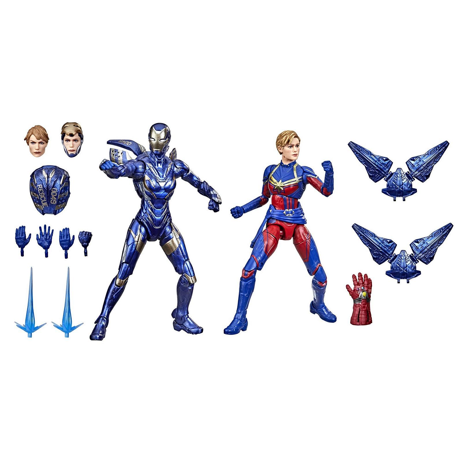 Фигурки Marvel Капитан Марвел и Спасательная Броня Hasbro Legends Series 15 см, Infinity Saga, с 12 аксессуарами, F0190, разноцветные, фото №1