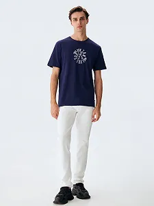 Футболка LTB Jeans Manara Modern Fit Regular Cotton Crew Neck Blue Size M synthetic.ua - Фото 1