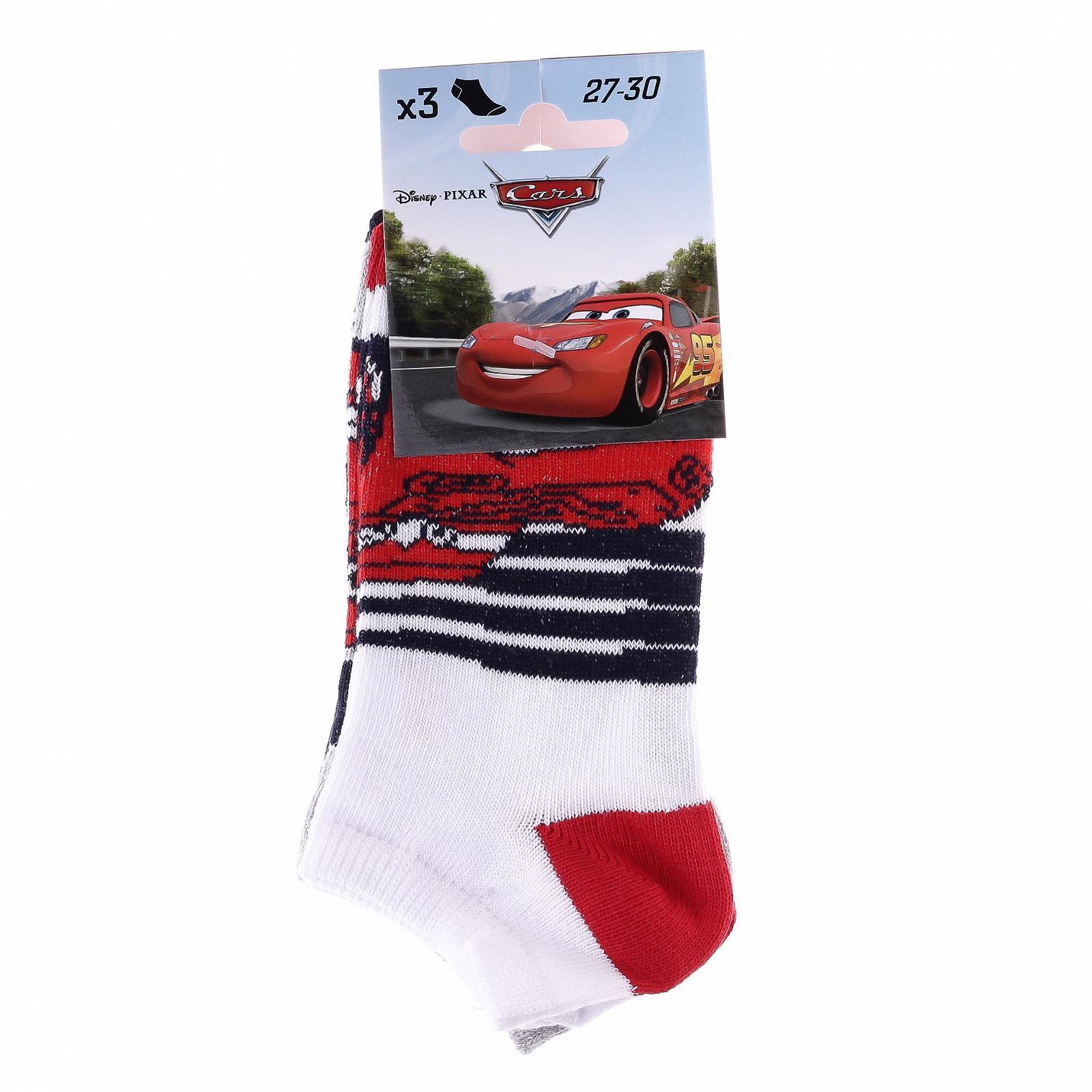 Носки CARS 3P Синий, Серый, Белый 31-34, фото №2